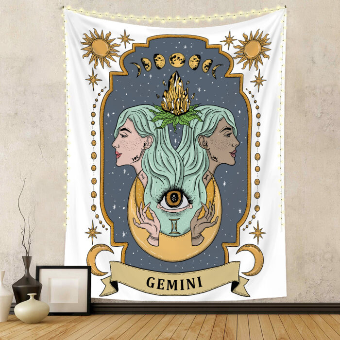 Twelve Constellation Tapestry Skull Tapestry Tarot Tapestry - Image 3