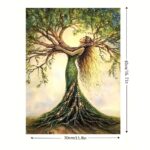 Room Decor 1pc Tree Of Life Canvas Art Print, Wooden Framed Nature-Inspired Wall Decor For Living Room, Bedroom, Office, Cafe - Unique Gift Idea, Creative Home Decoration--Selling On Temu Is Prohibite - Image 7
