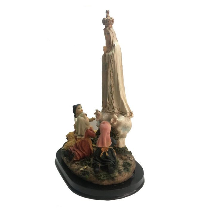 Our Lady Of Fatima And The Three Shepherds Sculpture Ornament Home Accessories - Image 5