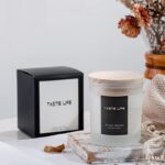 Smokeless Handmade Soy Wax Scented Candle With Clear Wooden Cover - Image 2