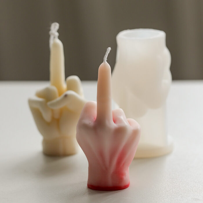 Middle Finger Scented Candle DIY Mold - Image 2